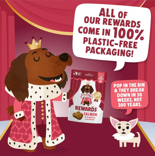 Denzel's Salmon & Cranberry Love hearts