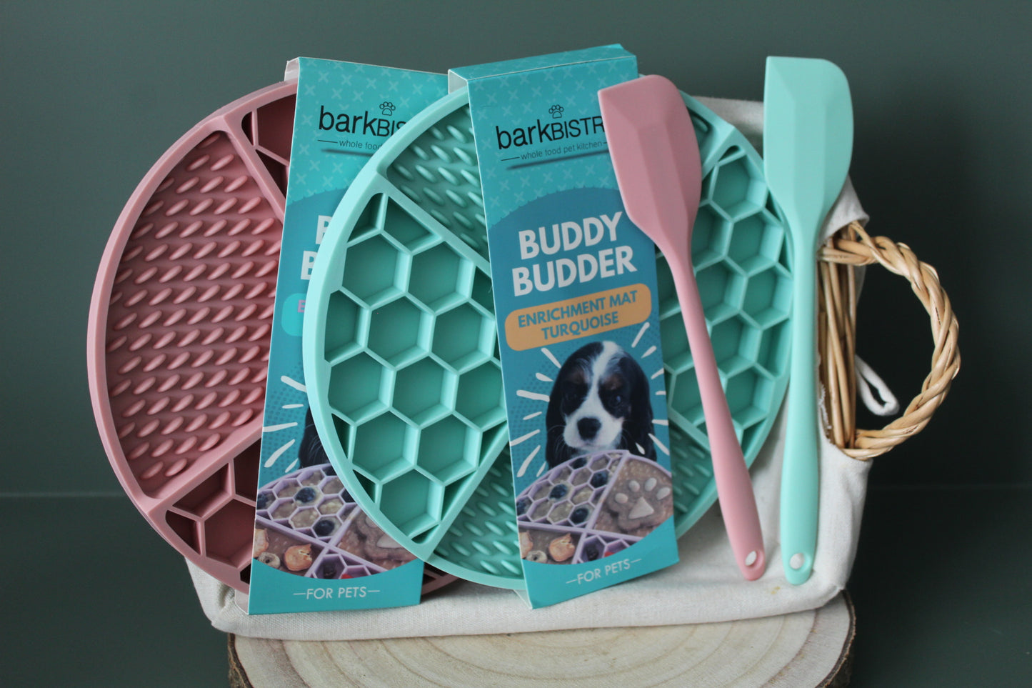 LickMat with Spatula (available in Pink and Turquoise)