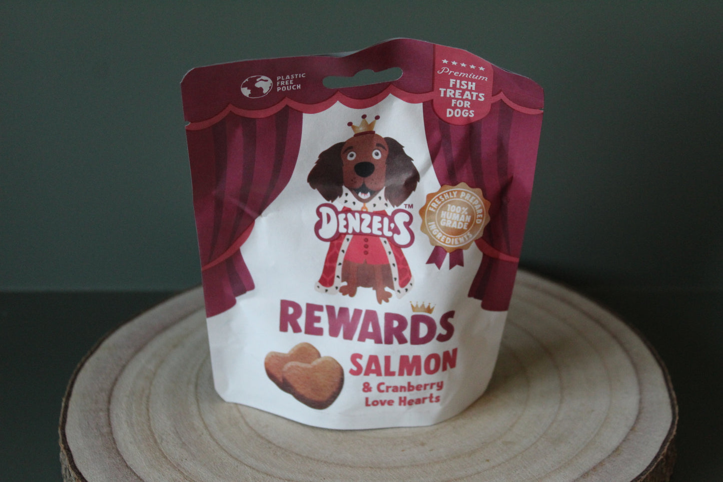 Denzel's Salmon & Cranberry Love hearts