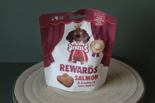 Denzel's Salmon & Cranberry Love hearts