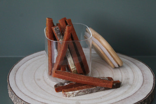 Salmon skin strips