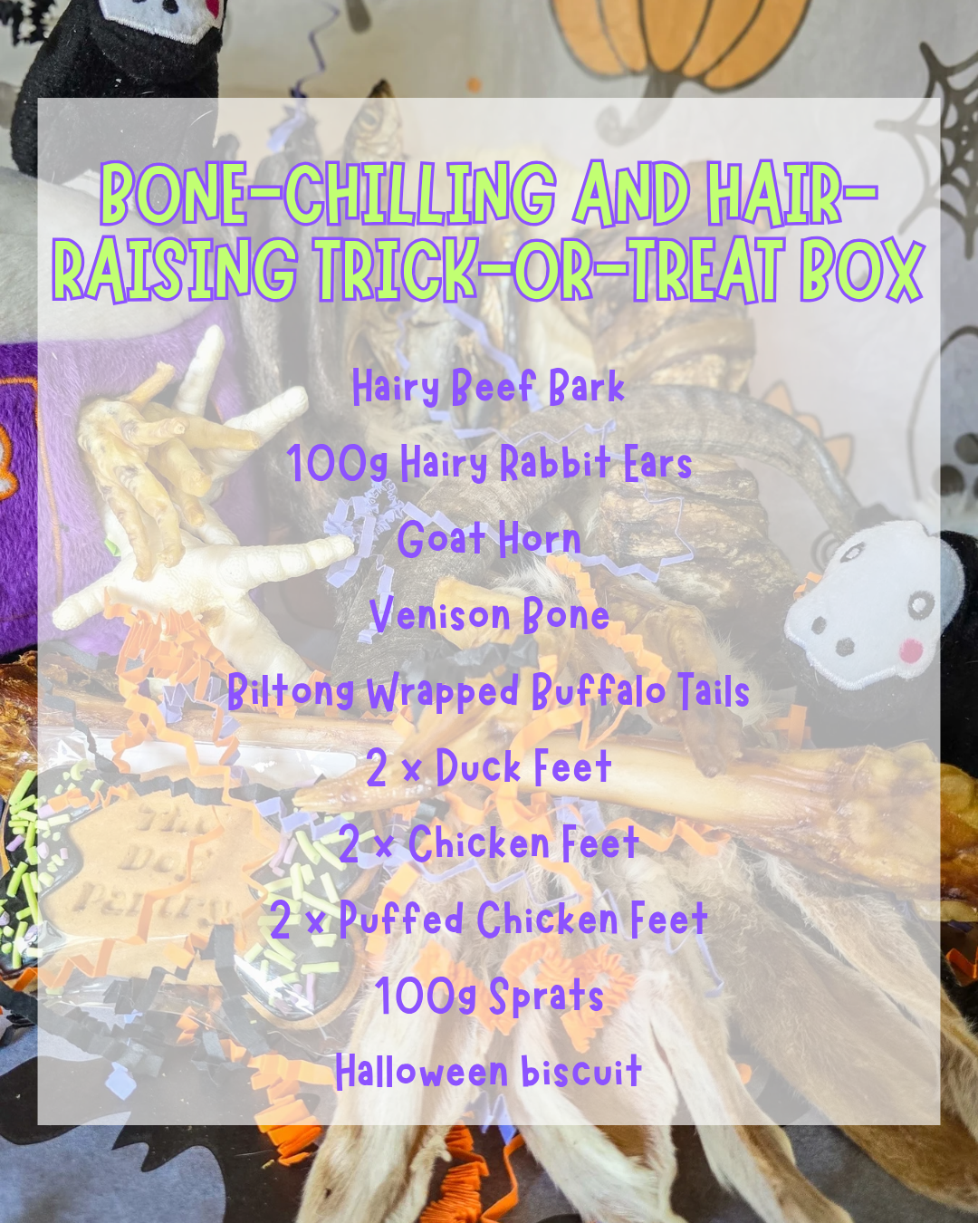 Bone-Chilling and Hair-Raising Trick-or-Treat box