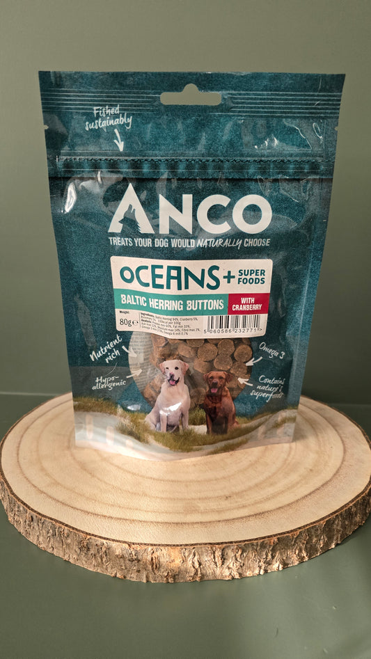 Baltic Herring Buttons with Cranberry
